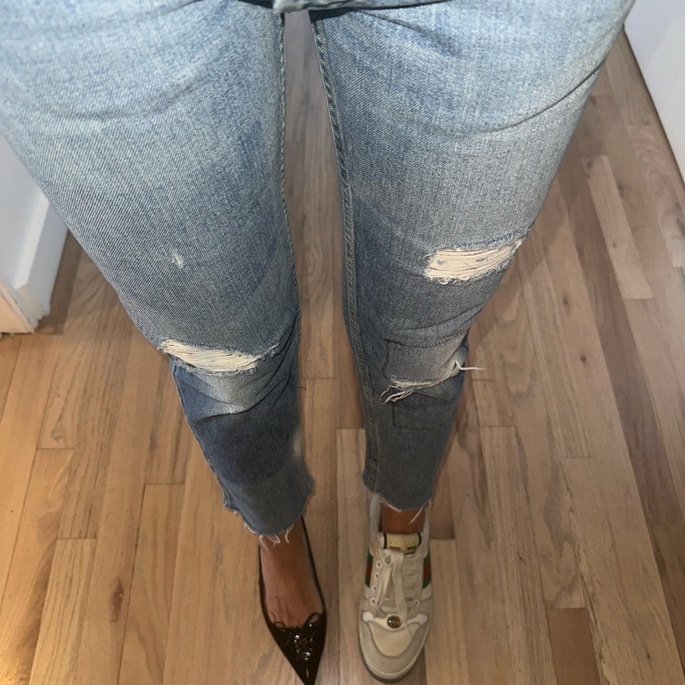 Re/done Cropped Straight Jeans Size 24